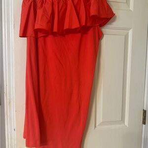 a new day Red Ruffle Dress